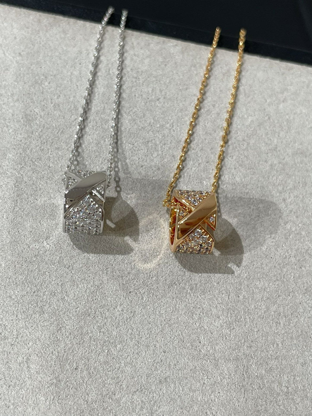 Chaumet Liens Evidence Cubic Zirconia Paved Necklace