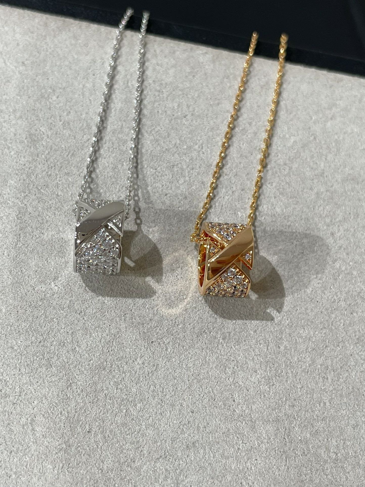Chaumet Liens Evidence Cubic Zirconia Paved Necklace