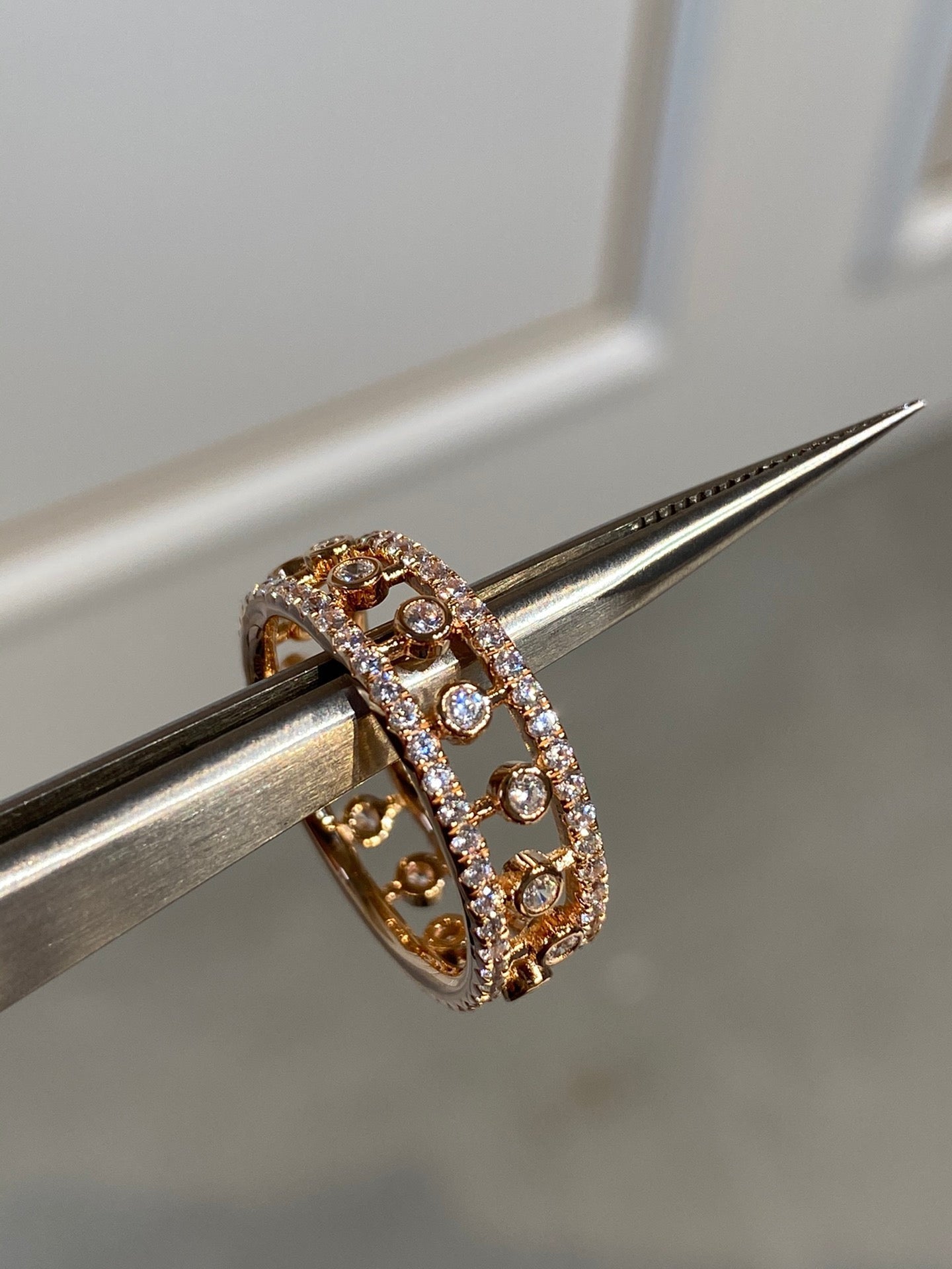 Chaumet Dewdrop Cubic Zirconia Paved Ring