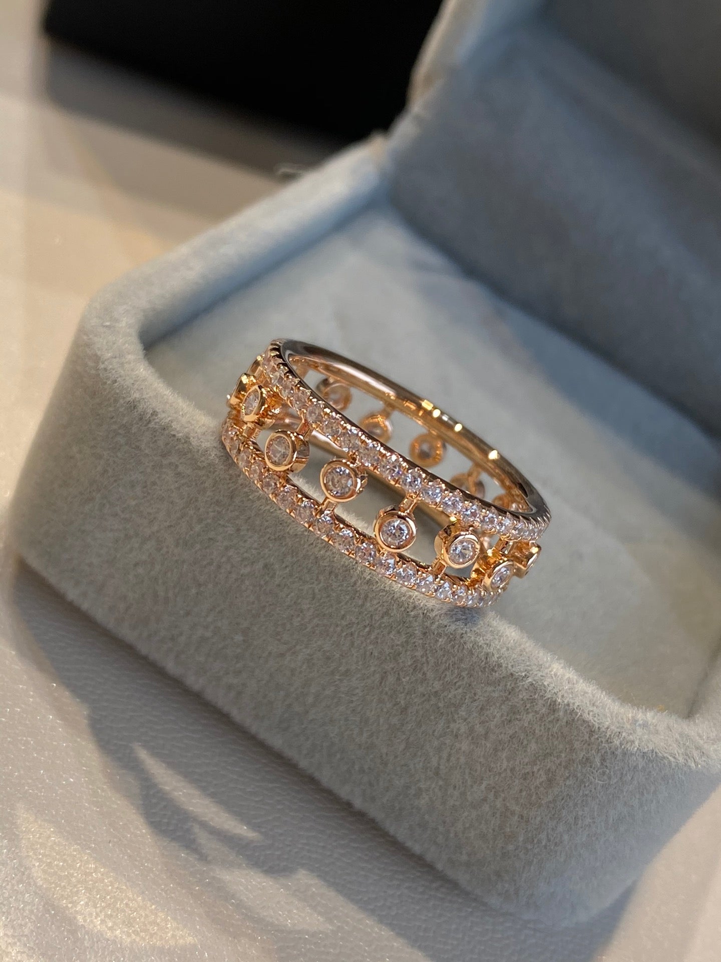 Chaumet Dewdrop Cubic Zirconia Paved Ring
