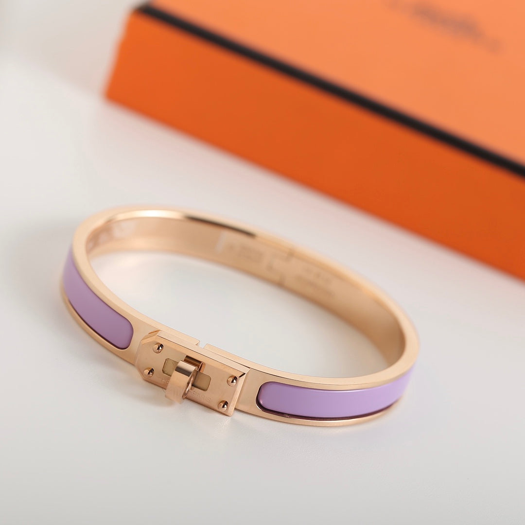 Hermes HM Kelly Purple Bracelet