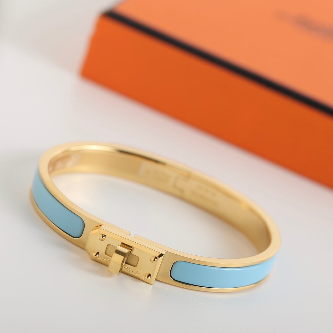 Hermes HM Kelly Cloud Blue Bracelet