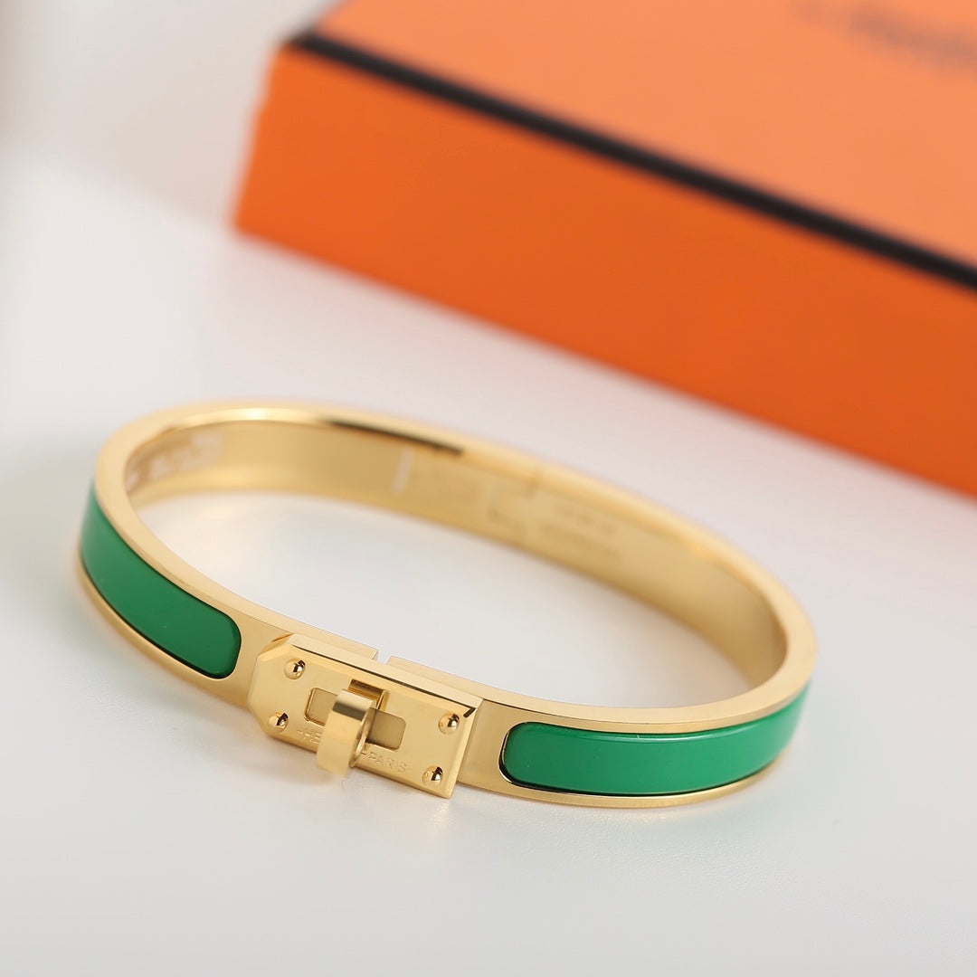Hermes HM Kelly Green Bracelet