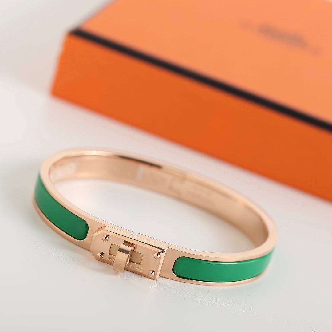 Hermes HM Kelly Green Bracelet