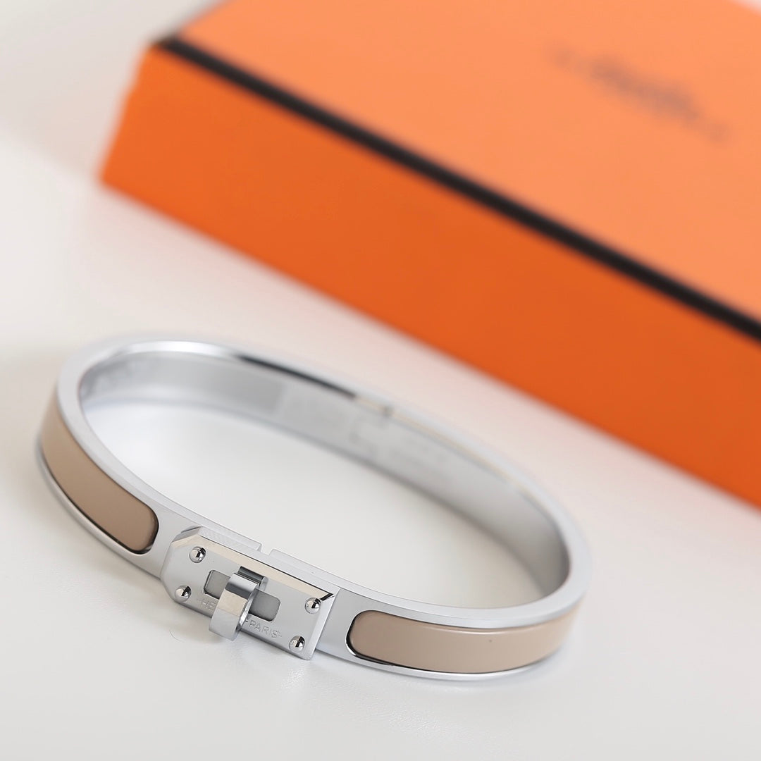 Hermes HM Kelly Grey Bracelet