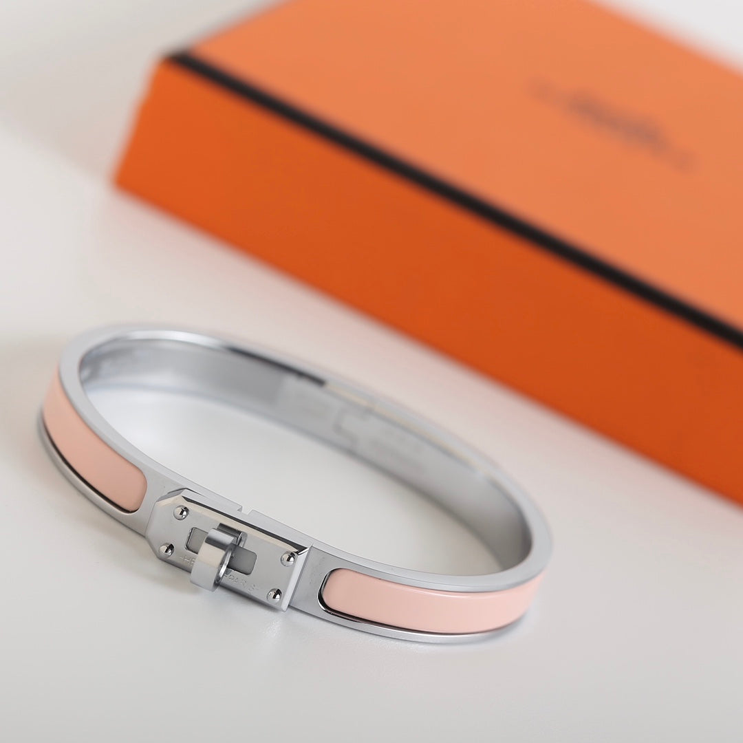 Hermes HM Kelly Light Pink Bracelet