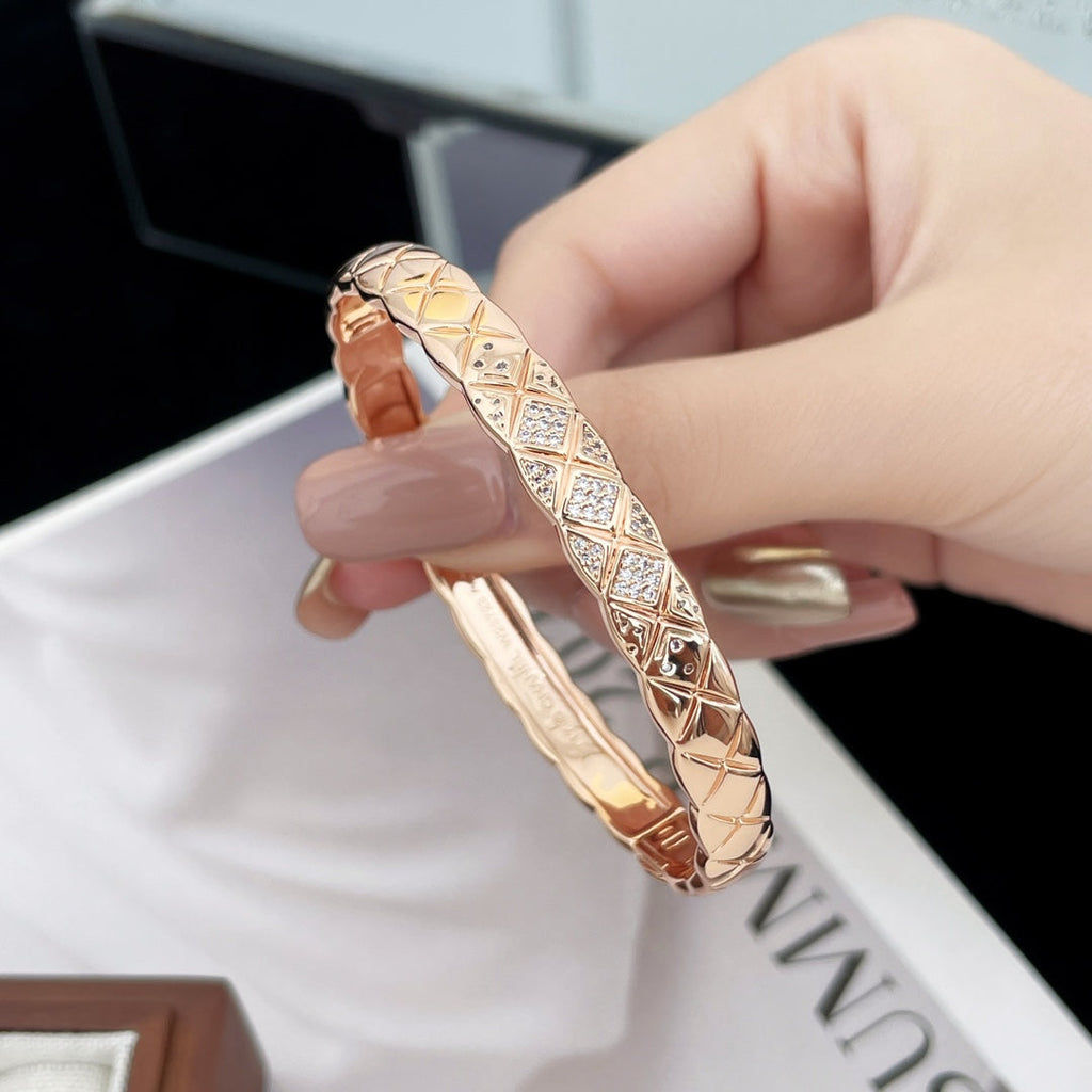 Chanel Crush Bracelet Quilted Cubic Zirconia