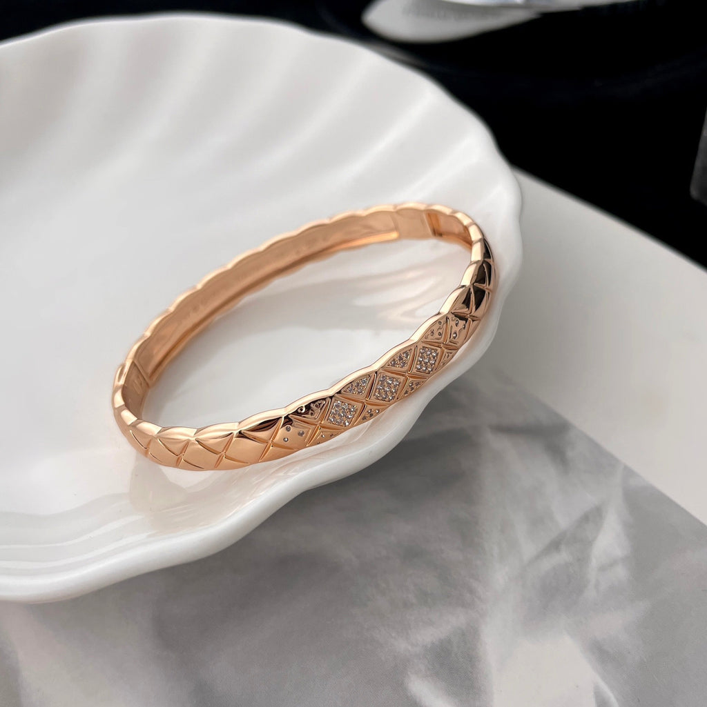 Chanel Crush Bracelet Quilted Cubic Zirconia