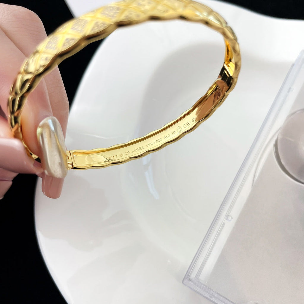 Chanel Crush Bracelet Quilted Cubic Zirconia