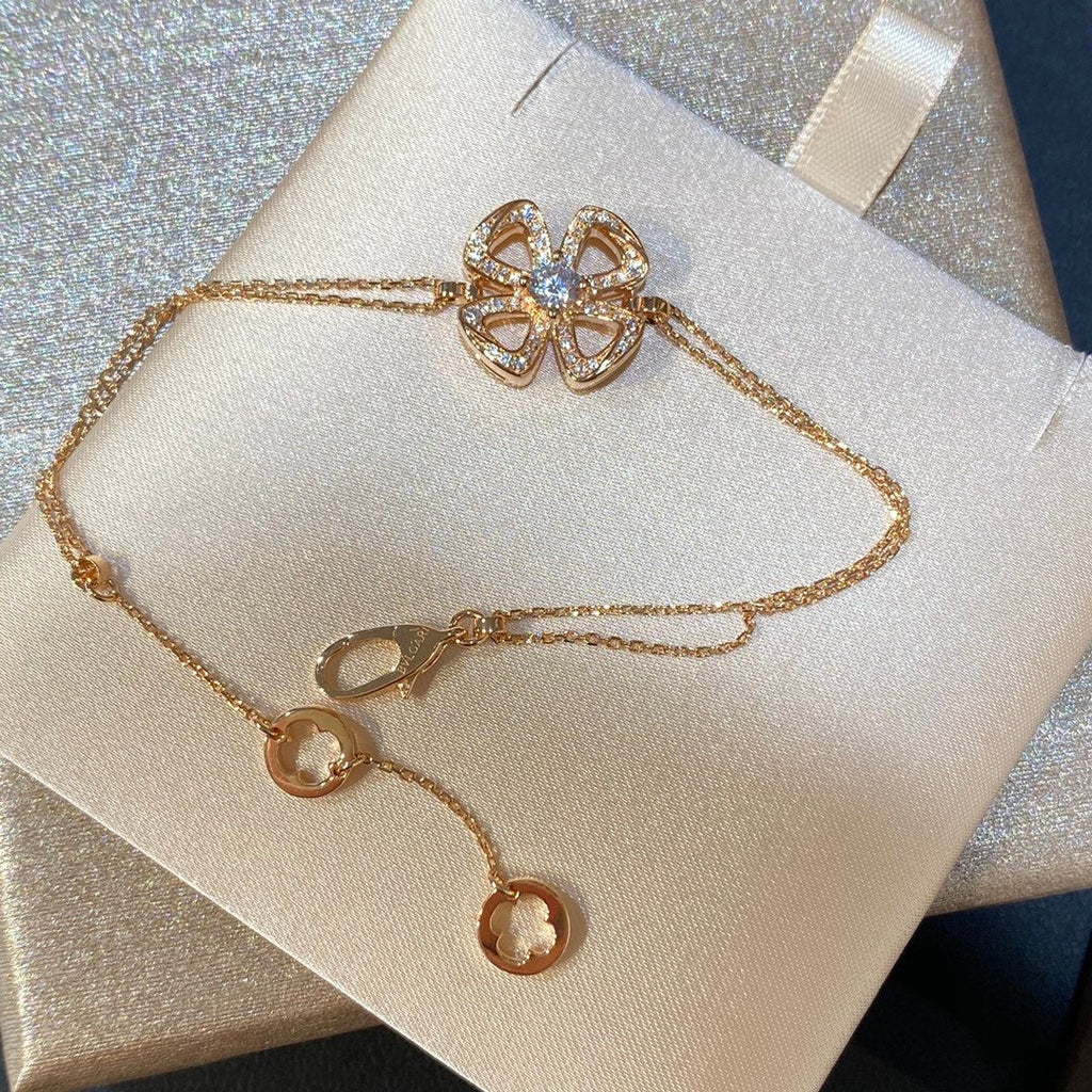 Bvlgari Fiorever Cubic Zirconia Chain Link Bracelet