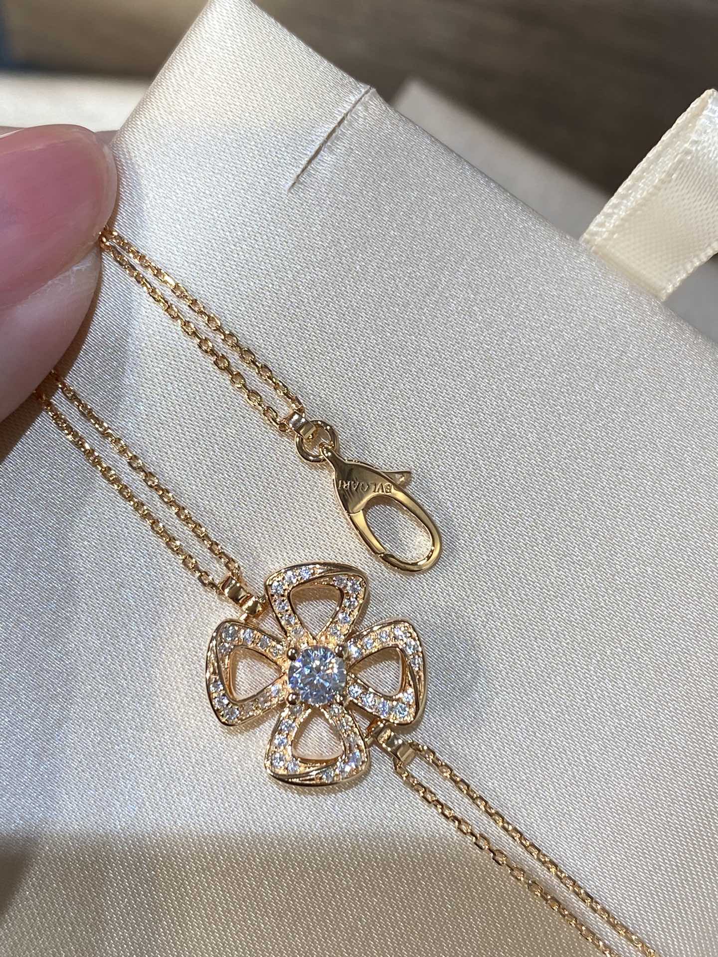 Bvlgari Fiorever Cubic Zirconia Chain Link Bracelet