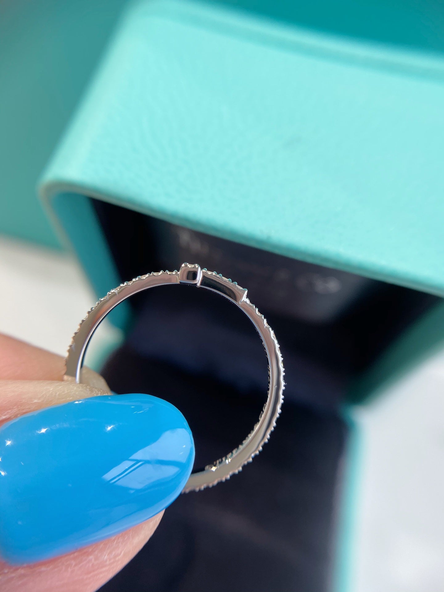 Tiffany T Small Ring Cubic Zirconia Silver