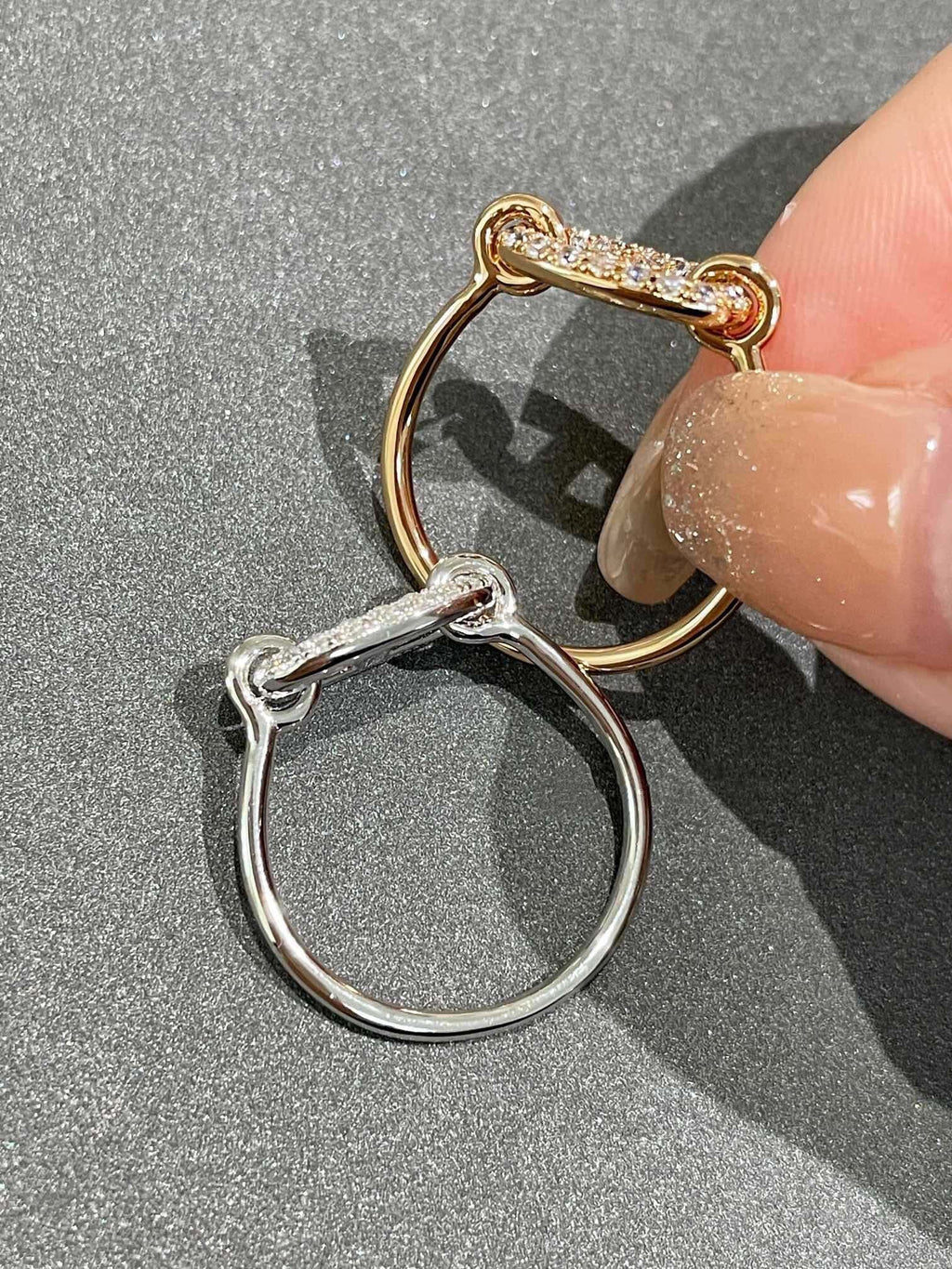 Hermes Ronde Small Cubic Zirconia Ring