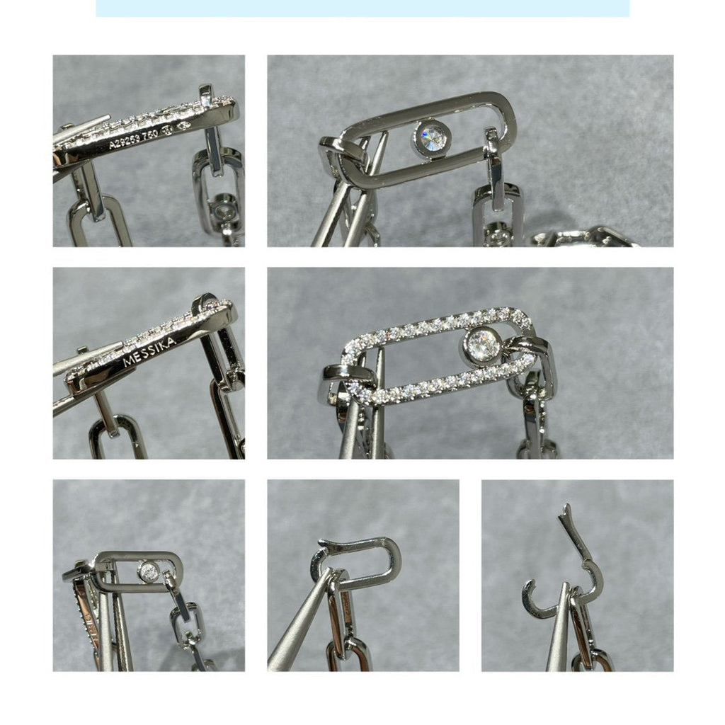 Messika Move Chain Link Silver Cubic Zirconia Bracelet