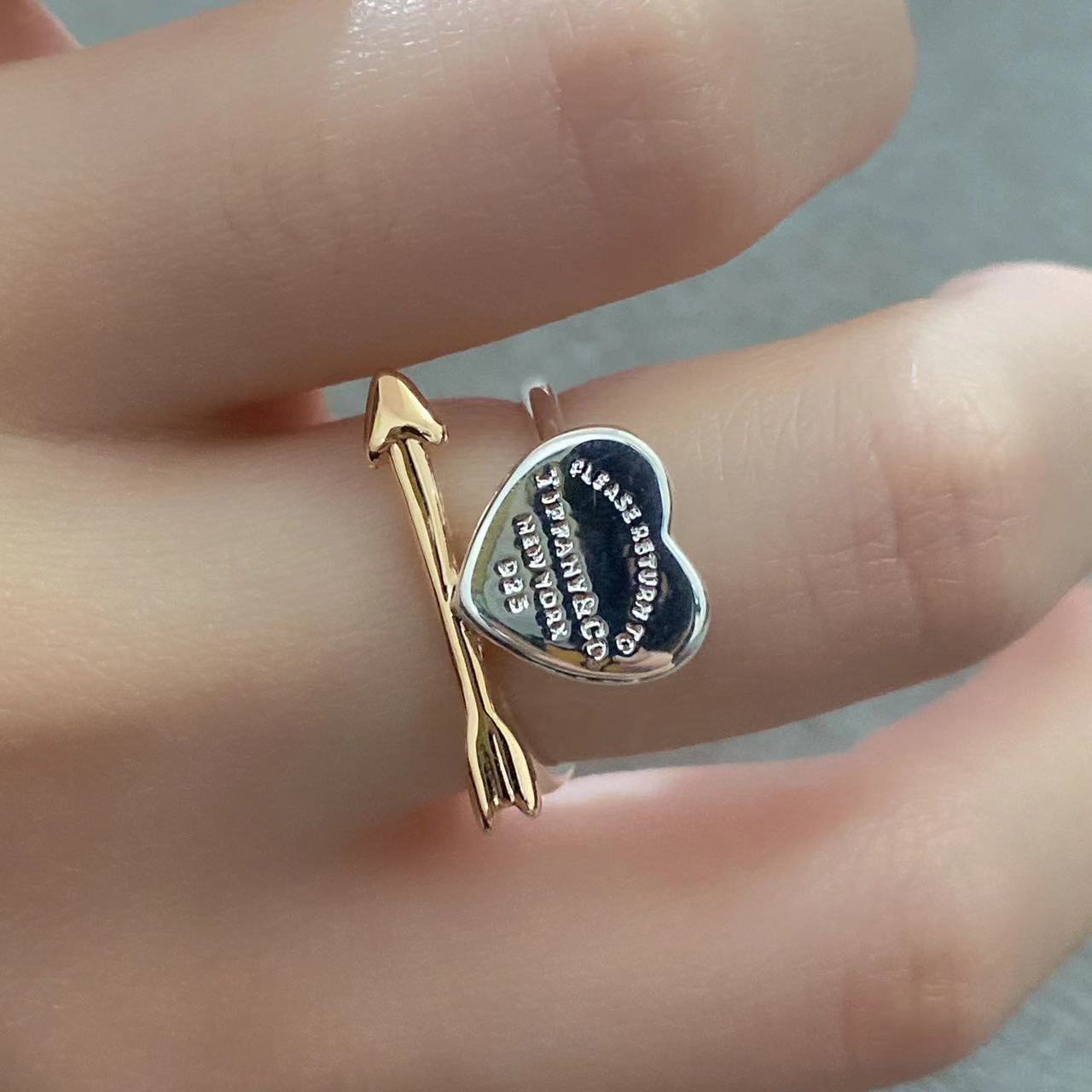Tiffany Lovetruck Heart and Arrow Ring