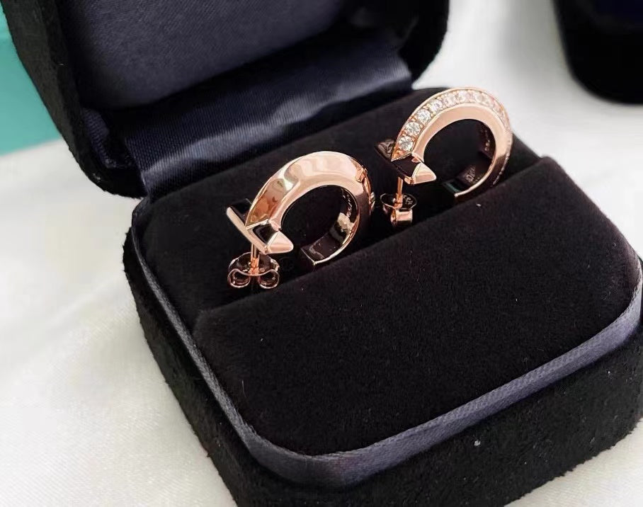 Tiffany T1 Hoop Cubic Zirconia Earrings