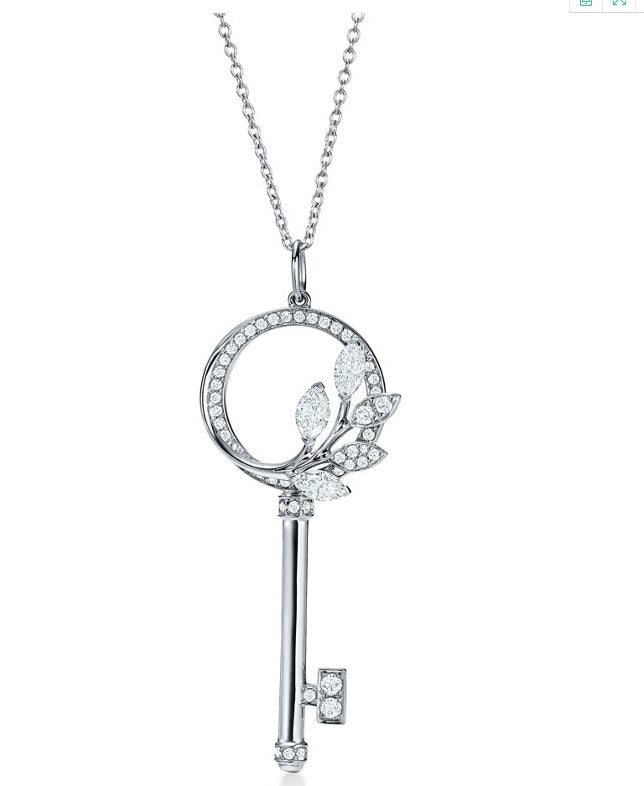 Tiffany Victoria Key Cubic Zirconia Necklace