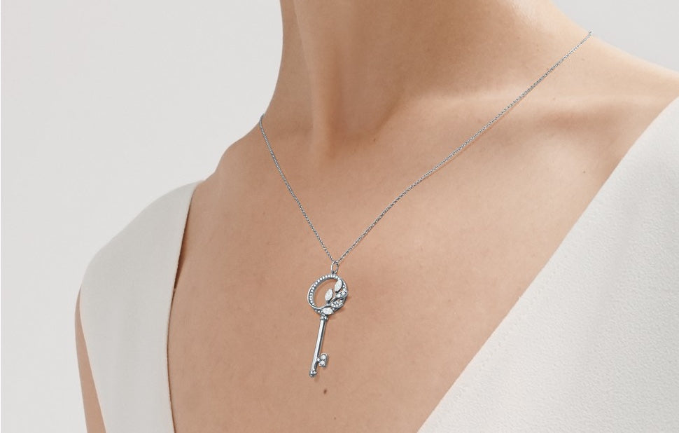 Tiffany Victoria Key Cubic Zirconia Necklace