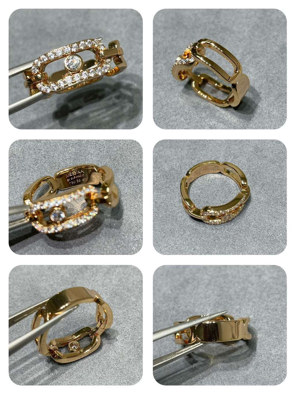 Messika Move Link Cubic Zirconia Paved Ring