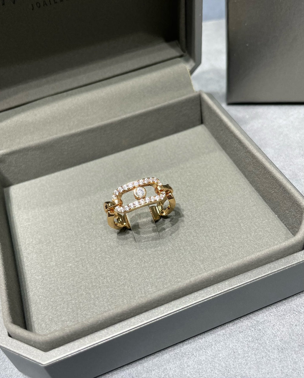 Messika Move Link Cubic Zirconia Paved Ring