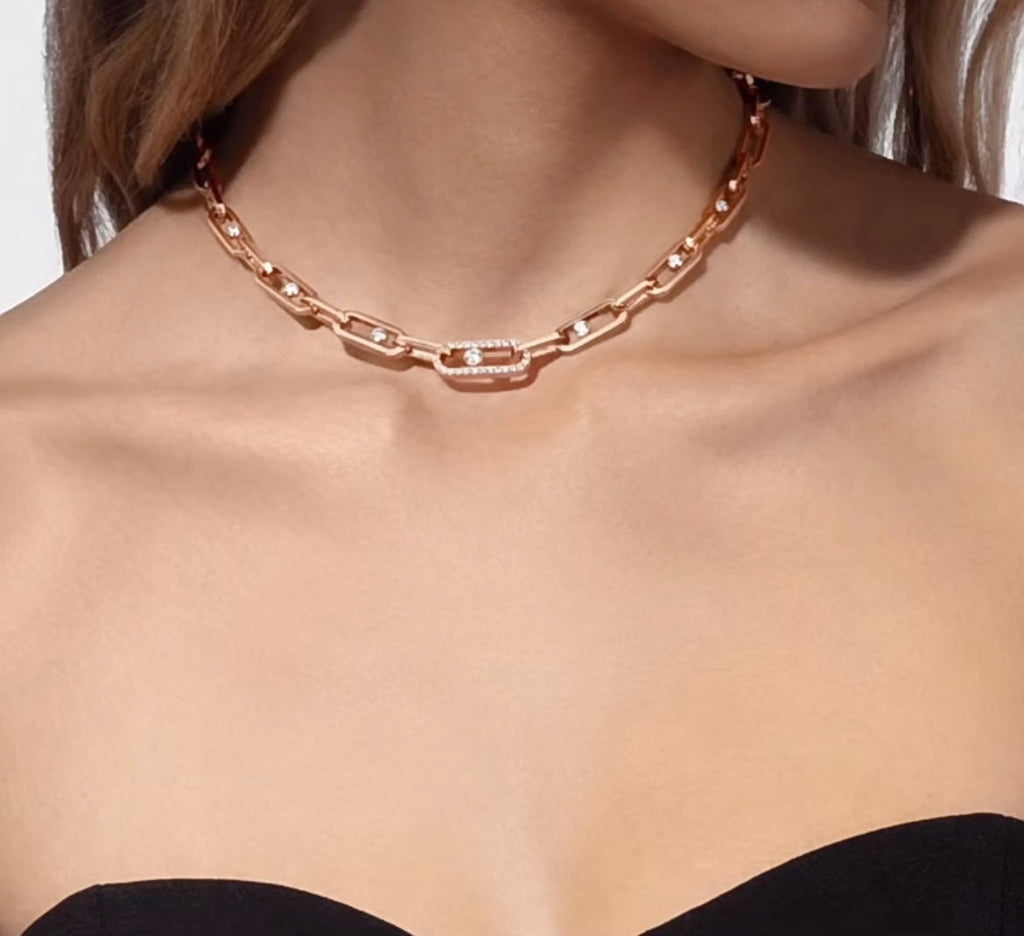 Messika Move Link Cubic Zirconia Necklace