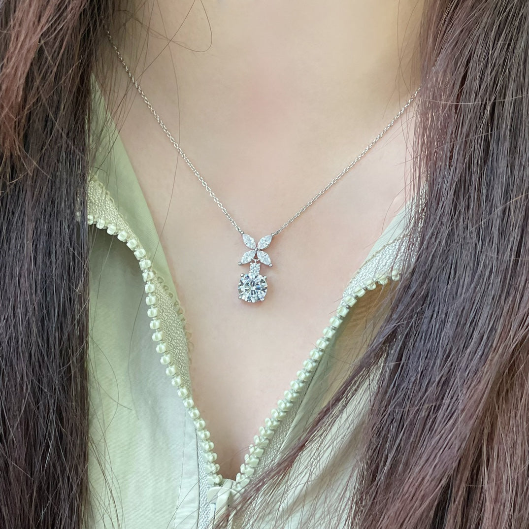 Tiffany Victoria Pendant Silver Cubic Zirconia Necklace