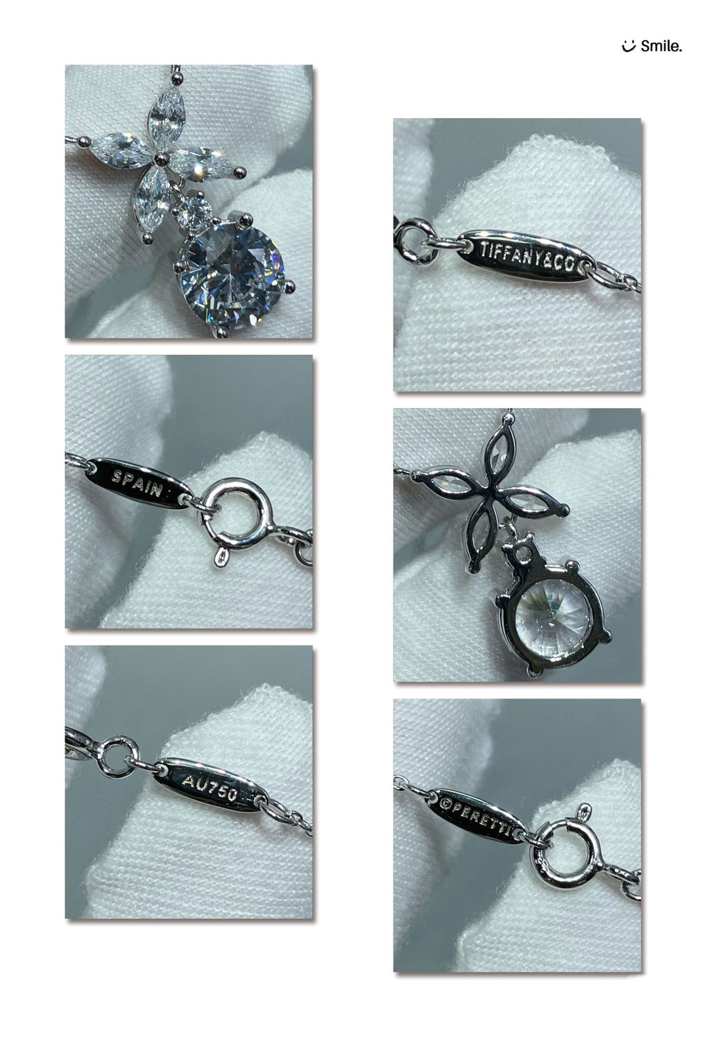 Tiffany Victoria Pendant Silver Cubic Zirconia Necklace