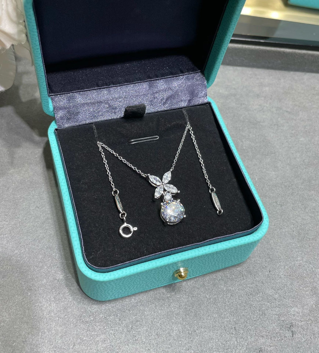 Tiffany Victoria Pendant Silver Cubic Zirconia Necklace