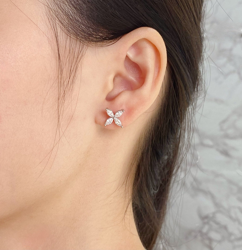 Tiffany Victoria Silver Cubic Zirconia Stud Mini Earrings