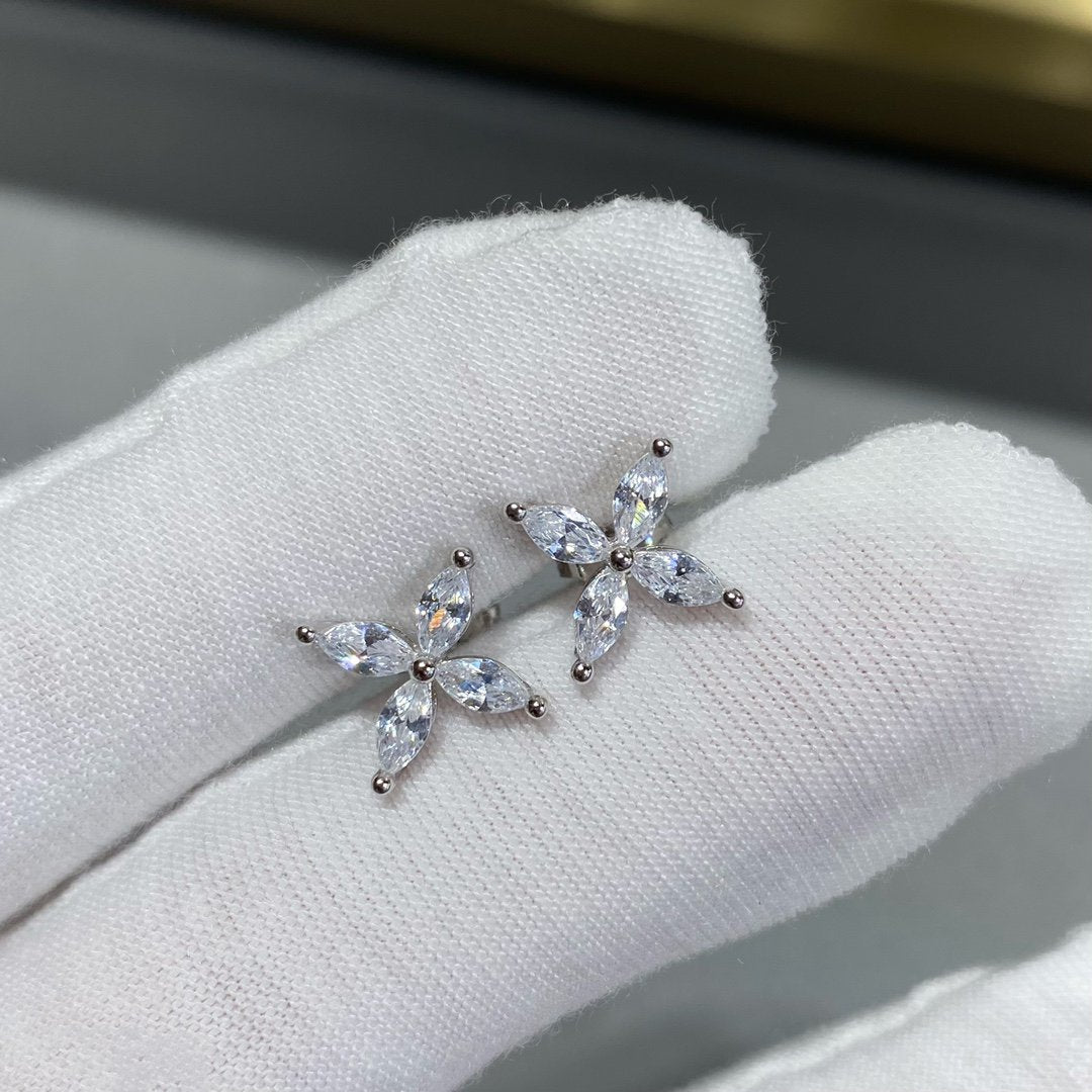 Tiffany Victoria Silver Cubic Zirconia Stud Mini Earrings