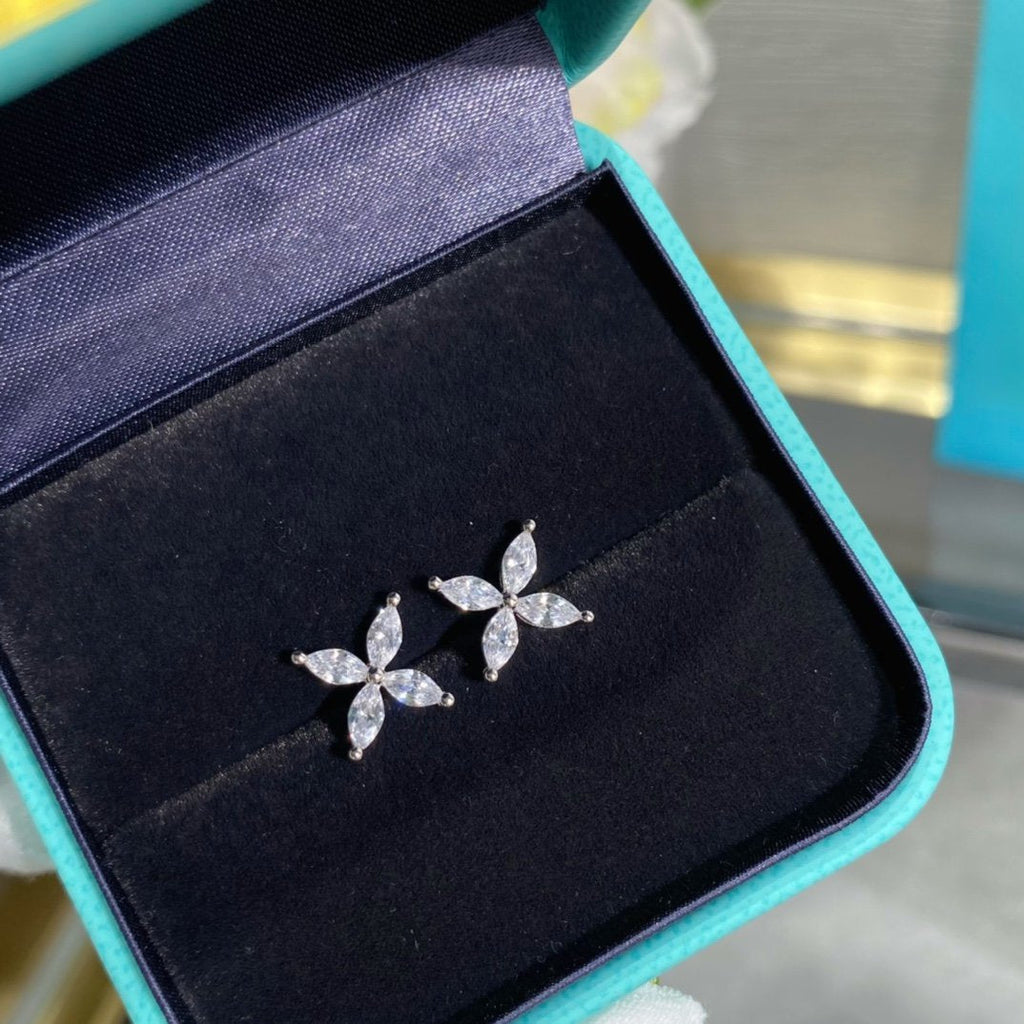 Tiffany Victoria Silver Cubic Zirconia Stud Mini Earrings