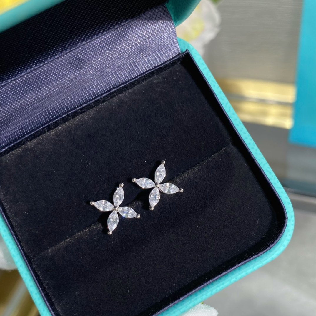 Tiffany Victoria Silver Cubic Zirconia Stud Mini Earrings