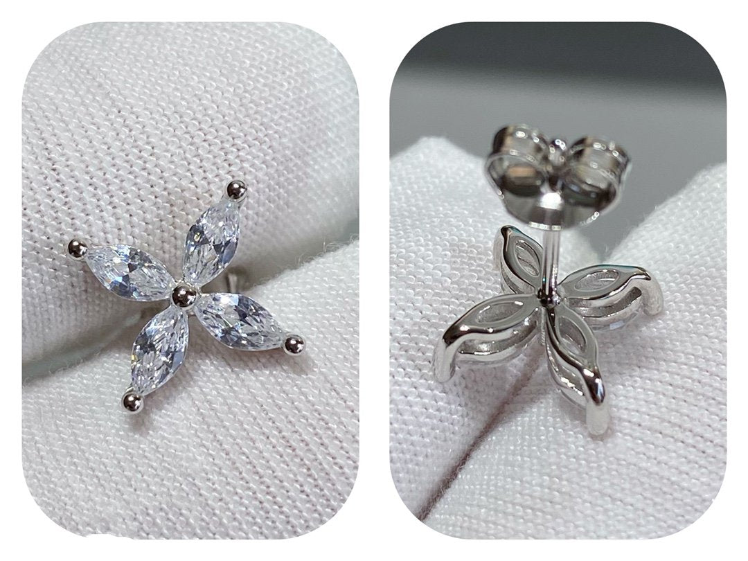 Tiffany Victoria Silver Cubic Zirconia Stud Mini Earrings
