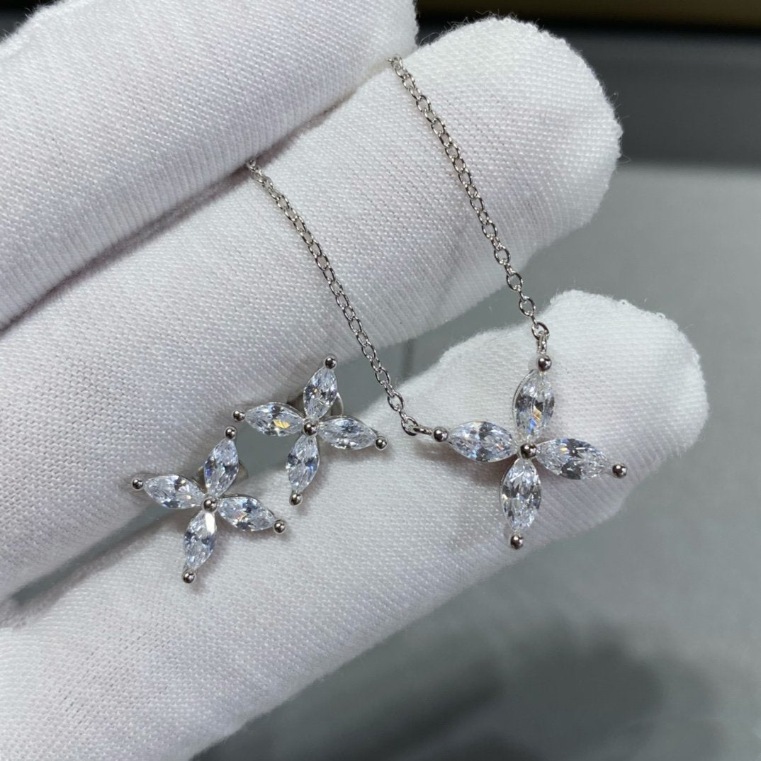 Tiffany Victoria Silver Cubic Zirconia Stud Mini Earrings