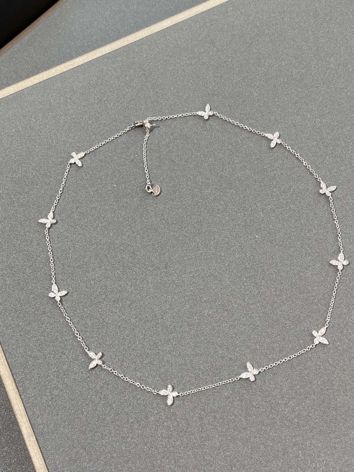 Graff Classic Butterfly Petite Cubic Zirconia Silver Necklace