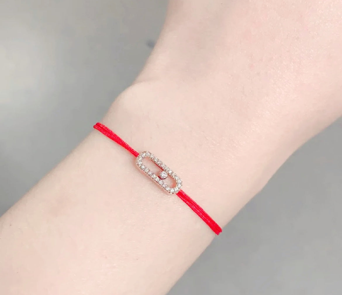 Messika Move Uno Cubic Zirconia Charm Red Cordieri