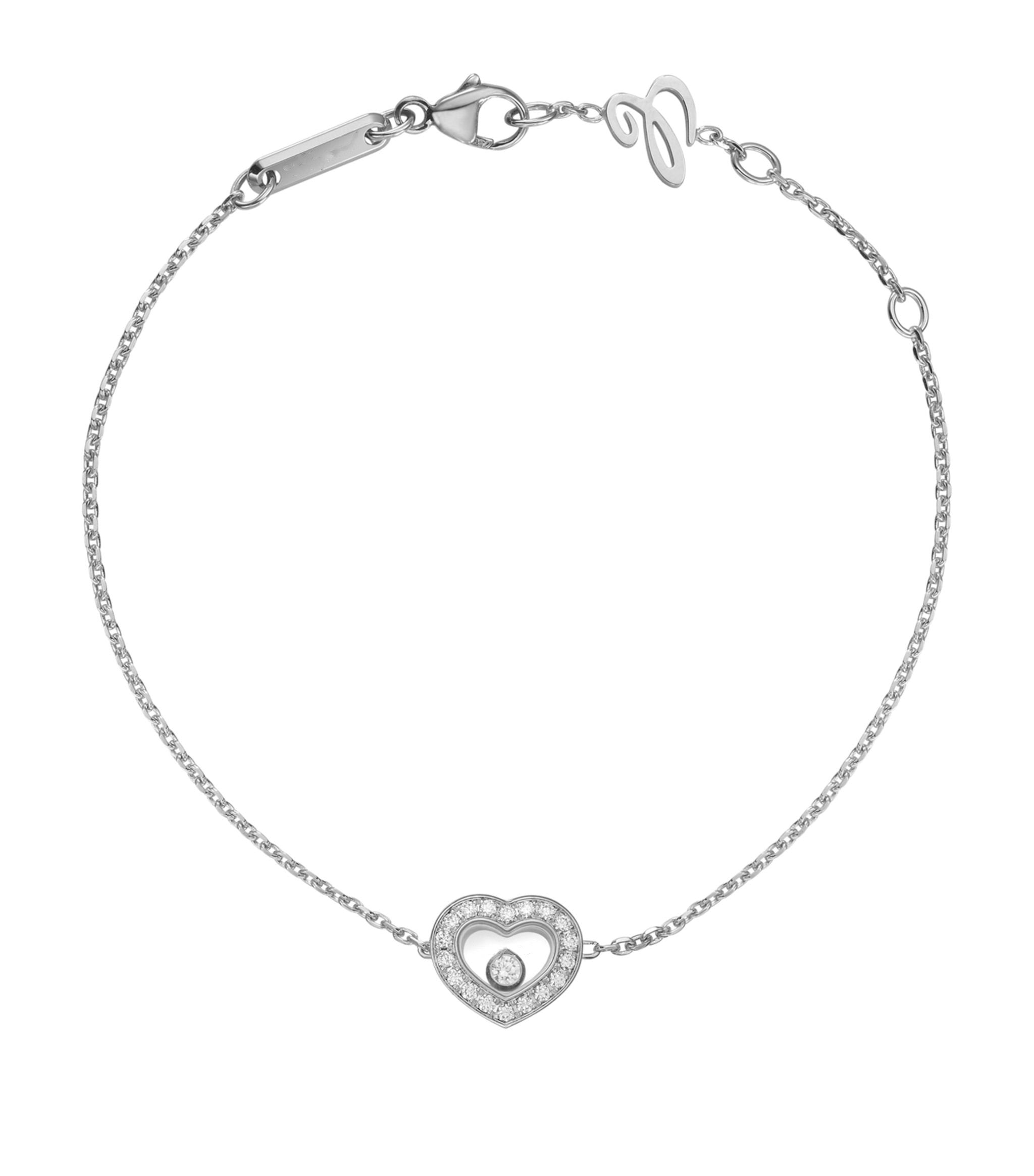 Chopard Happy Heart Bracelet Silver Cubic Zirconia