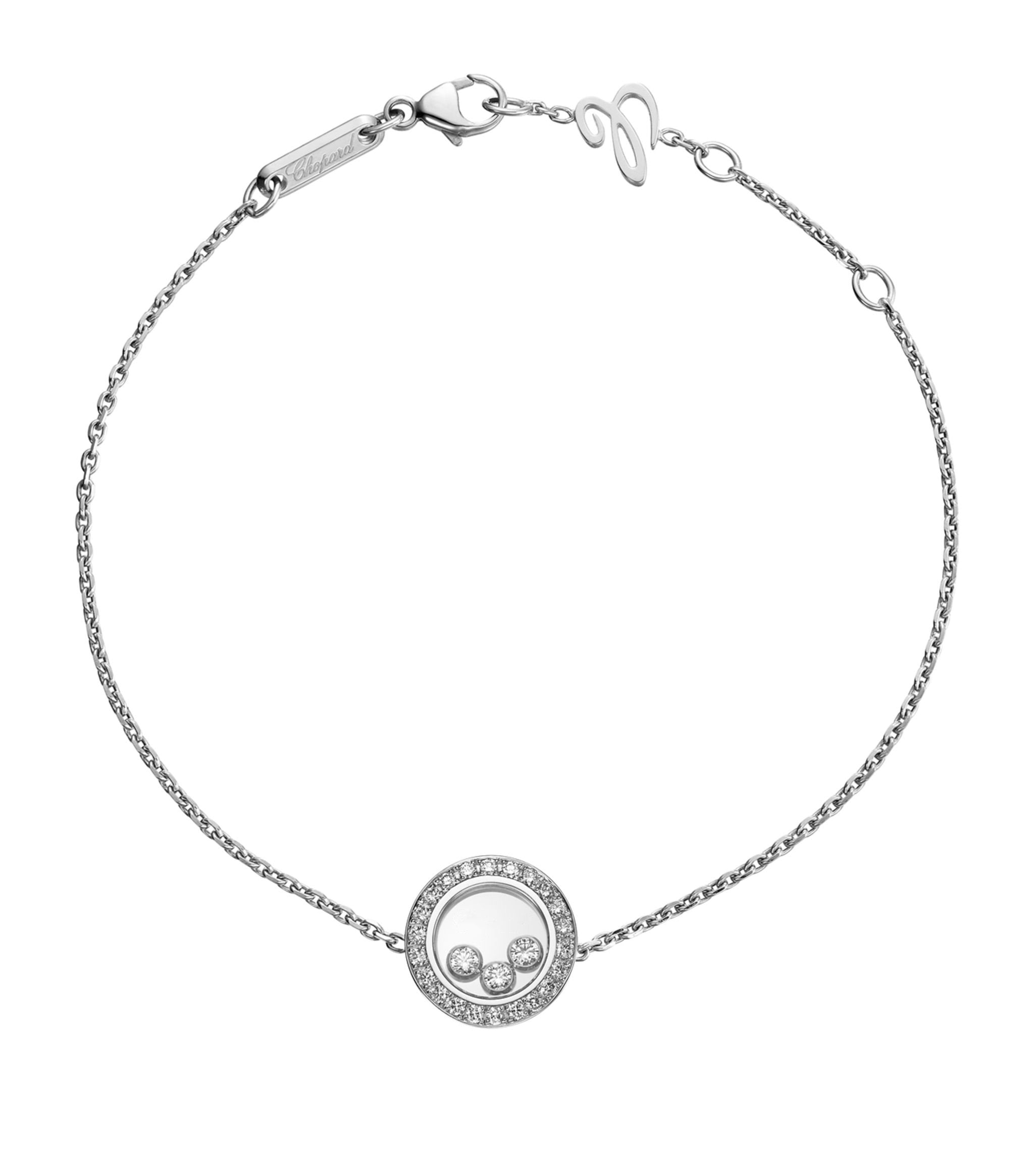 Chopard Happy Heart Silver Cubic Zirconia Bracelet