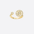 Dior Rose Des Vents Ring Gold Cubic Zirconia