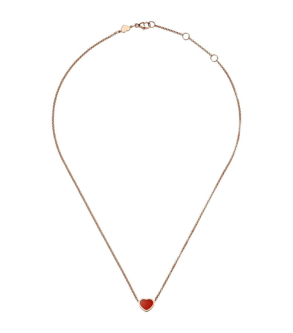 Chopard Heart Pendant Carnelian Necklace