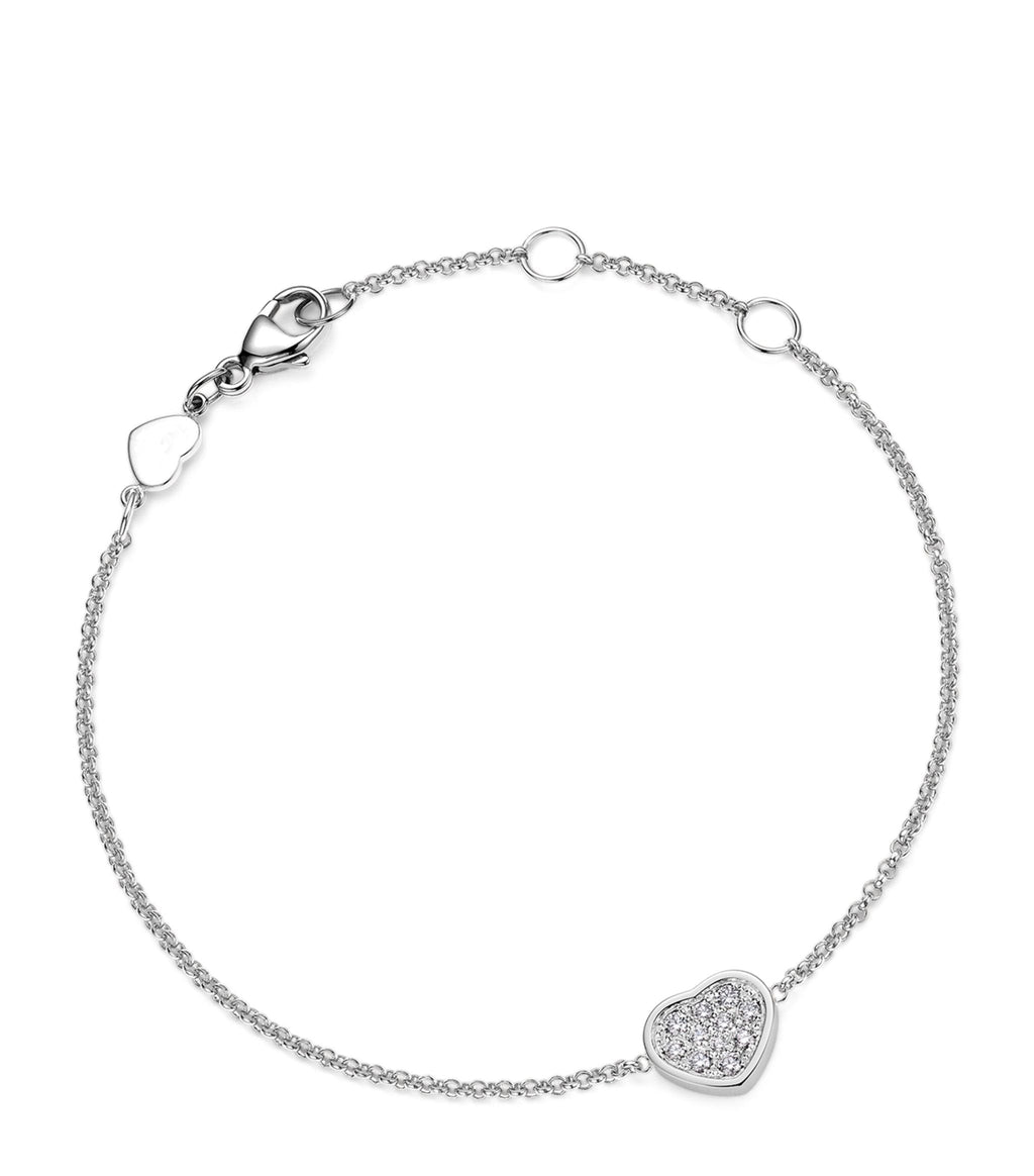 Chopard Happy Heart Silver Bracelet Cubic Zirconia