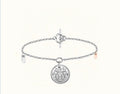 Hermes H Classic Silver Coin Bracelet