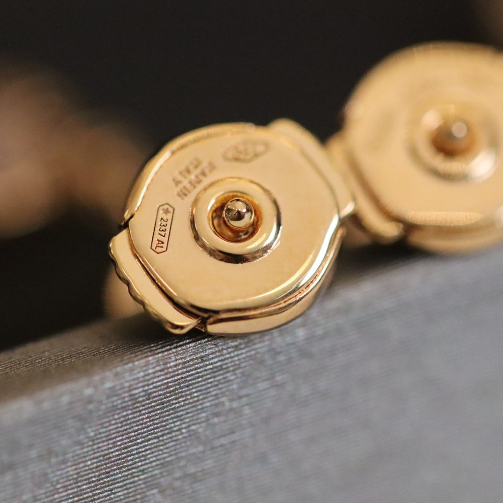 Bvlgari Earrings Drop Malachite Pink Gold