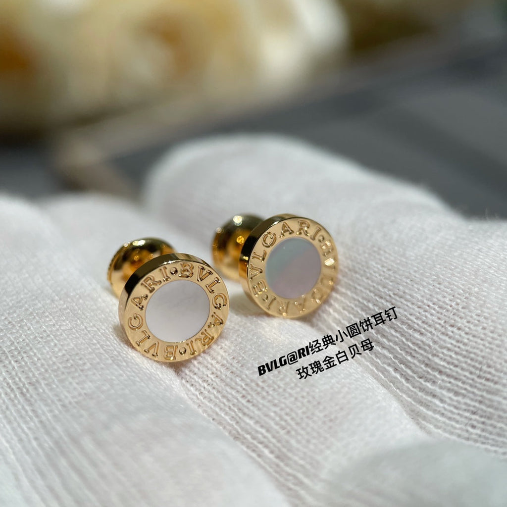 Bvlgari Earrings Cluster White Gold