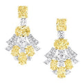 Graff Gra Silver Yellow Diamond Earrings