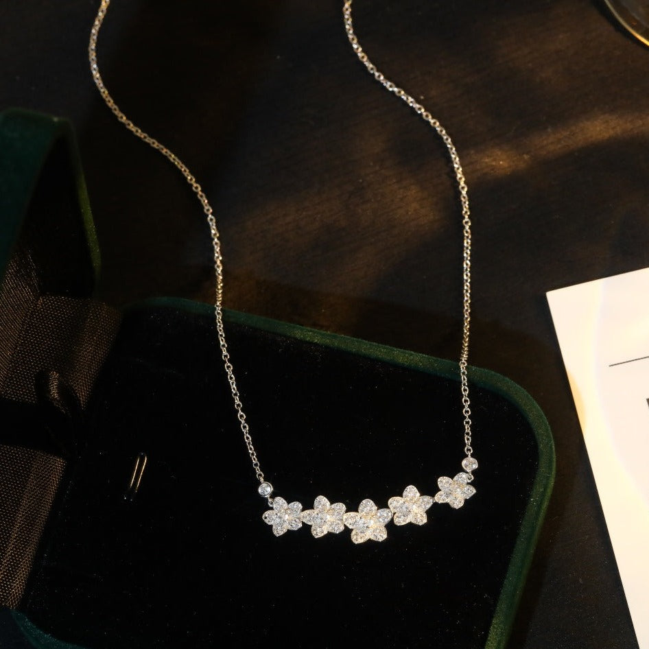 Tiffany Wild Flower Cubic Zirconia Line Pendant