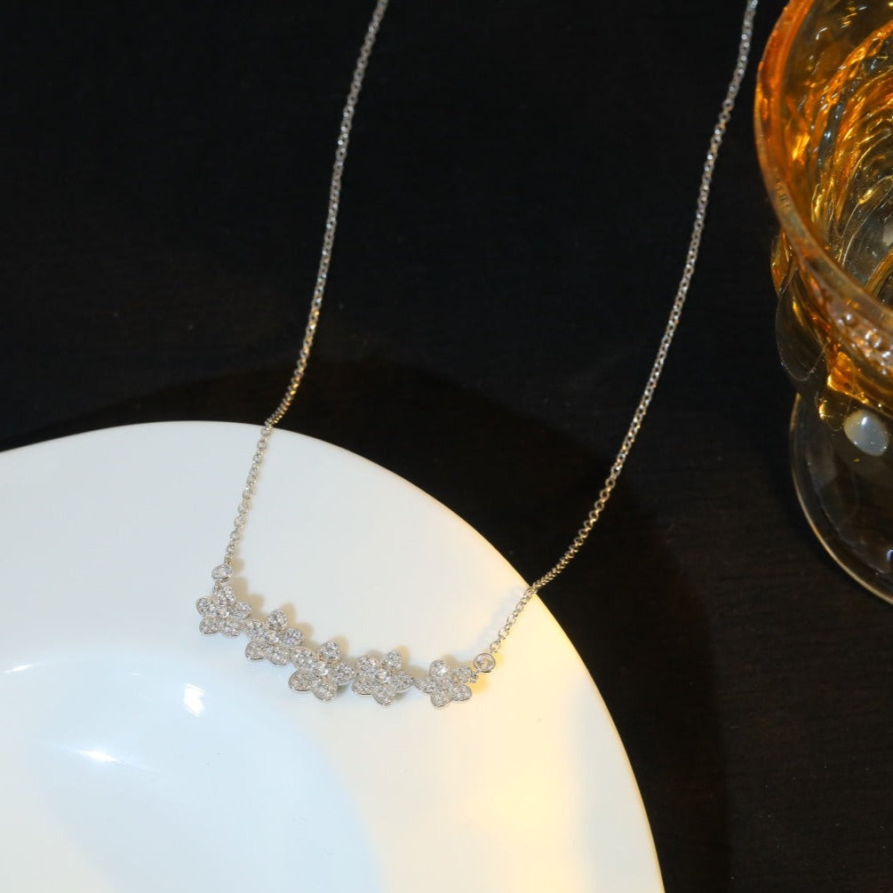 Tiffany Wild Flower Cubic Zirconia Line Pendant