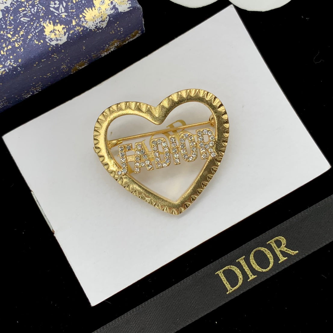 Dior CD Brooch 178845