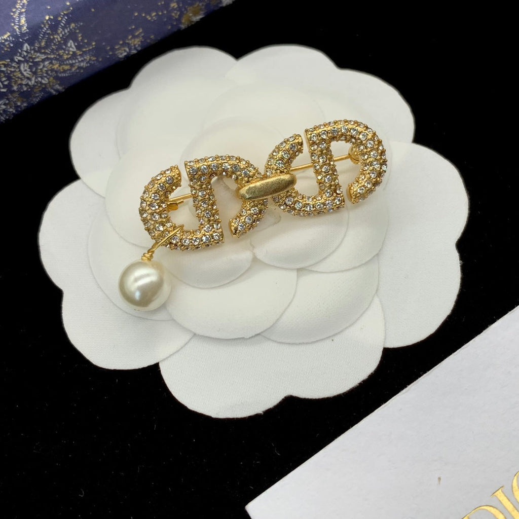 Dior CD Brooch 178847