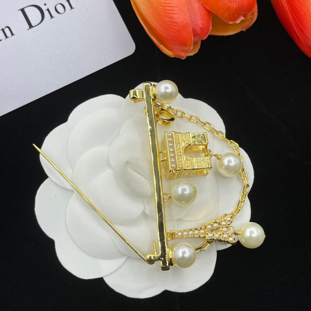 Dior CD Brooch 182694